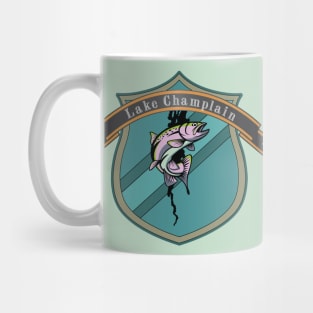 Lake Champlain Trout Badge Mug